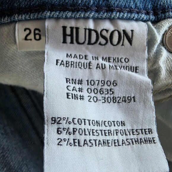 Hudson jeans with knee patch distressed size 26 - Picture 2 of 3